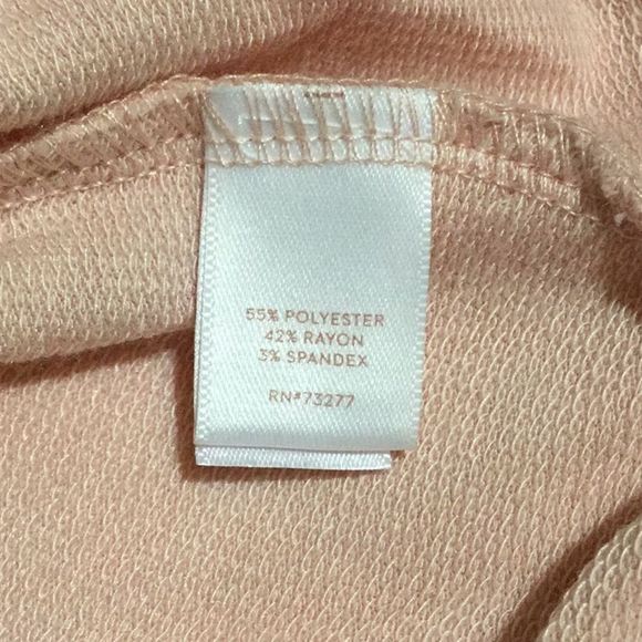 Lauren Conrad Off Shoulder Sweatshirt Paden Peach - Picture 6 of 6